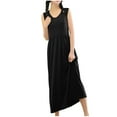 thumbnail image 5 of OSFVNOXV Long Nightgown Dress for Women Ultra Soft Comfort Fit Sleeveless Loose Flowy Maxi Sleepwear Dress, 5 of 7