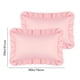 thumbnail image 2 of Funda de almohada REGALWOVEN Queen (20"x30") con cierre de sobre, juego de 2 fundas de almohada con volantes, rosa, 2 of 6