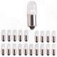 thumbnail image 3 of 12V BA9S LED Bulbs, 20 Pack H6W 53 57 Bayonet White Light for Car Map Lamps, 3 of 5
