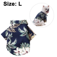 thumbnail image 2 of Disfraz hawaiano para perro, incluye camisetas geniales para cachorro, ropa de verano, moda Retro divertida y linda para perro, 2 of 6