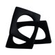thumbnail image 4 of Estatua geométrica moderna, adorno decorativo, escultura cúbica, decoración geométrica. Negro Grande, 4 of 9