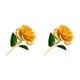 thumbnail image 3 of Bewildely Exquisitas rosas de porcelana 24K chapadas en oro Brillantes y resistentes rosas chapadas en oro Plantas artificiales amarillas amarillo 2piezas, 3 of 6