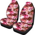 thumbnail image 5 of Uourmeti Pink Abstract Car Seat Covers 3 Pack Car Seat Covers Full Set Comfortable Driving Easy to Install Suitable for Trucks Cars, 5 of 10