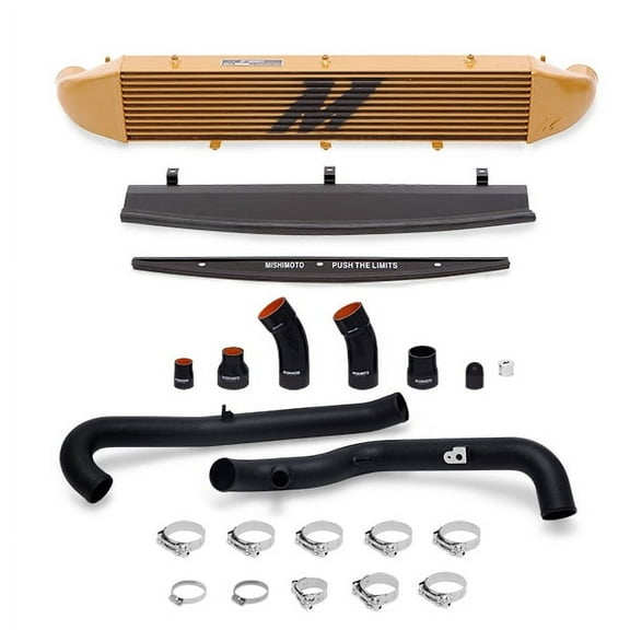 Mishimoto MMINT-FIST-14KBG Performance Intercooler Kit Compatible With Ford Fiesta ST 2014 Gold