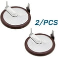 thumbnail image 3 of 2 Pcs 3V 20mAh Remote Key Fob Rechargeable Battery Replacement Compatible With VL2020 90 Degrees, 3 of 4