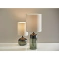 thumbnail image 3 of Adesso Marina Table Lamp, Black Rubberwood with Smoked Glass, 3 of 5