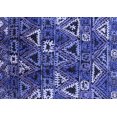 thumbnail image 1 of Ahgly Company Machine Washable Indoor Rectangle Oriental Blue Industrial Area Rugs, 5' x 7', 1 of 4