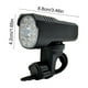 thumbnail image 2 of Juego de luces de bicicleta de aleación de aluminio, recargable por USB, 2000 mAh, resistente al agua IP65, luces delanteras y traseras, 3 modos de brillo, luz blanca y cálida, duración de la, 2 of 5