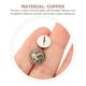 thumbnail image 4 of 50pcs Empate de embrague de mariposa tachuelas de alfileres en blanco con parte posterior del embrague (Chrome), 4 of 5