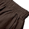 thumbnail image 6 of Aihuaihua Linen Capri Pants for Women Cropped Barrel Drawstring Wide Leg Cotton Capris 2026 Casual Summer Boho Baggy Palazzo Trouser, 6 of 9