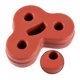 thumbnail image 4 of Soporte de montaje de goma para silenciador trasero de 3 orificios para Jaguar XF X250 2008-2018 Advanced rojo, 4 of 6
