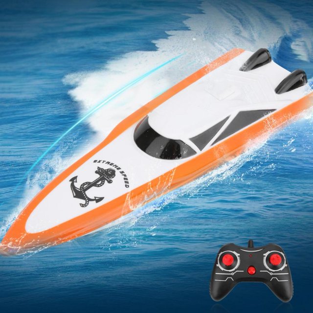 Gupbes Bateau RC, Bateau Télécommandé, ABS 2,4G pour Bateau RC