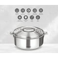thumbnail image 2 of Milton Galaxia Stainless Steel Casserole, 2.5 litres, Silver, 2 of 4