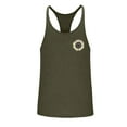 thumbnail image 4 of Vetsdori Mens Workout Tank Tops Summer Casual T Shirts Sleeveless Muscle Crew Neck Graphic,Undershirts 100% Cotton Tanks for Men Slim Fit,L, 4 of 5