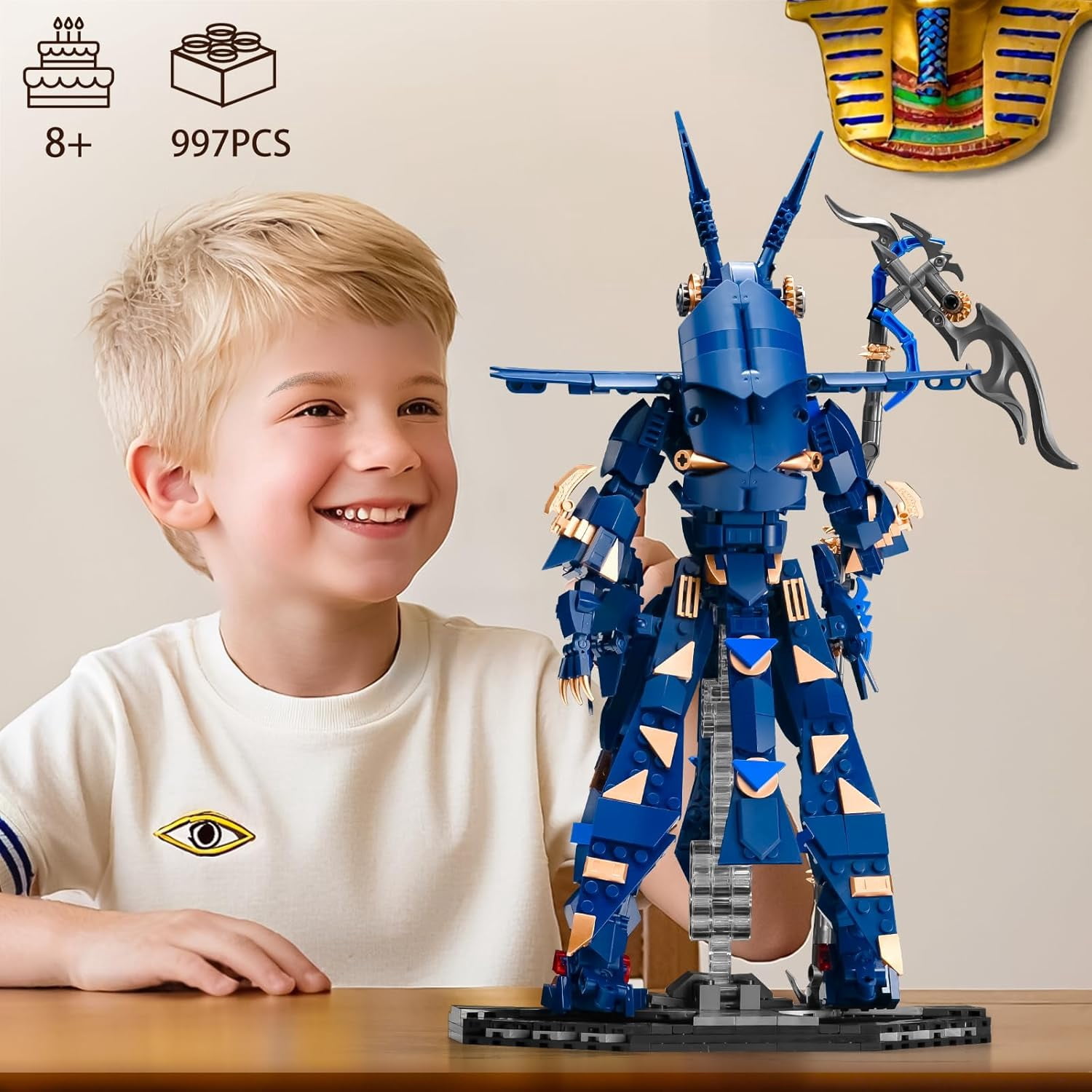 Building Sets for Adults,Robot Models Kits Collectible Toy,Cool Building Blocks,Creative Gift for Teens Boys 8+ (997 PCS)