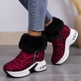 thumbnail image 1 of YOUSNH Chaussures pour Femmes Plus Bottes Courtes à la Mode Augmentant la Hauteur Intérieure Bottes pour Femmes Rouges 6.5, 1 of 8