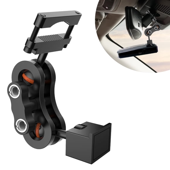 SDSACZMU Soporte para detector de radar, soporte de radar de varilla de espejo retrovisor de aluminio, para Escort Max360c, Max 3, X IXc, Redline EX Belttronics Cobra DualPro GT 360 detector de radar,
