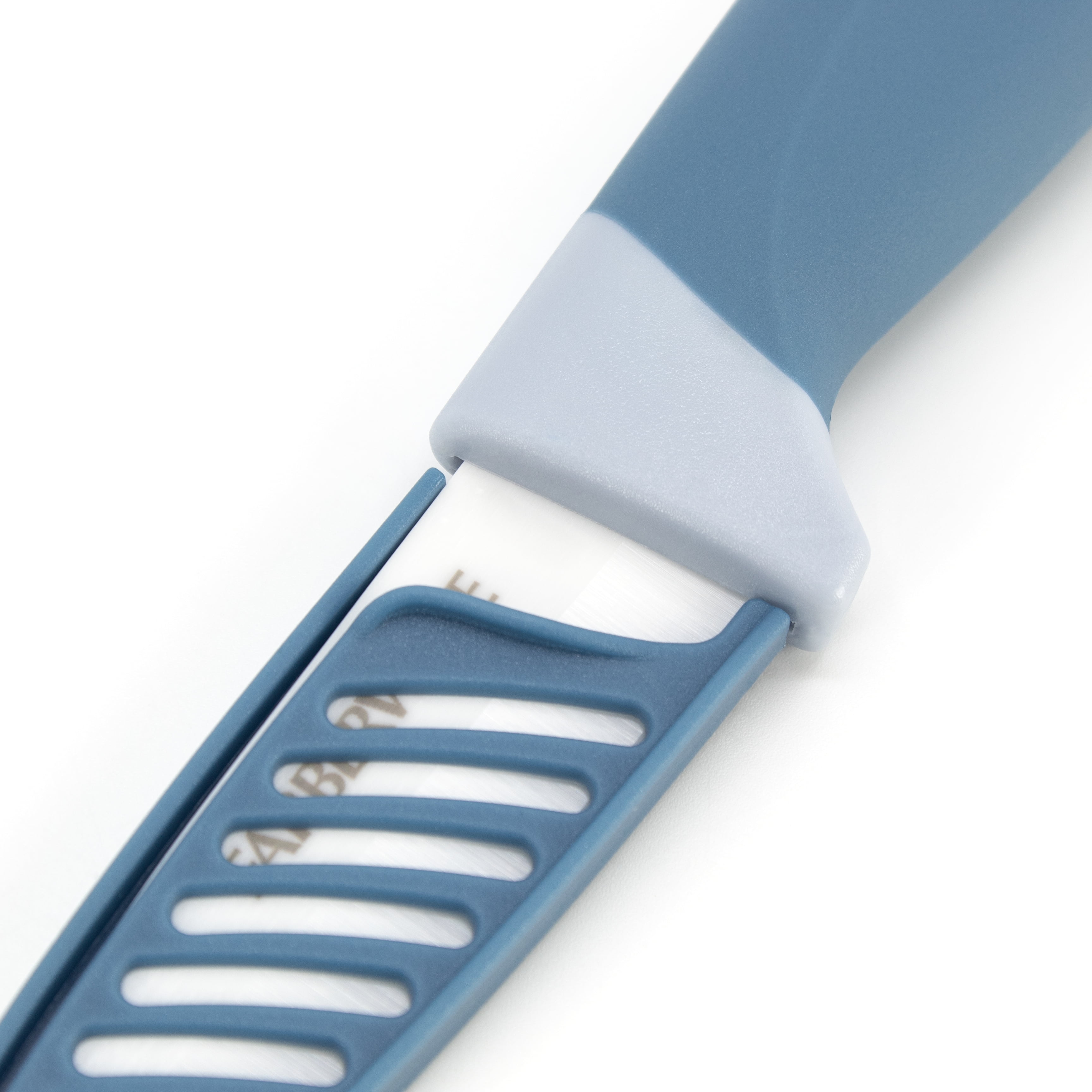 Couteau d'office en céramique Farberware 3" avec étui, bleu