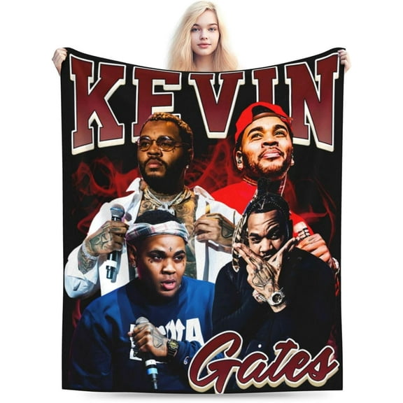 Kevin Rock Rapper Gates Blanket Soft Cozy Lightweight Warm Throw Blanket Bedroom Sofa Decorations All Seasons Blankets 40"X30"