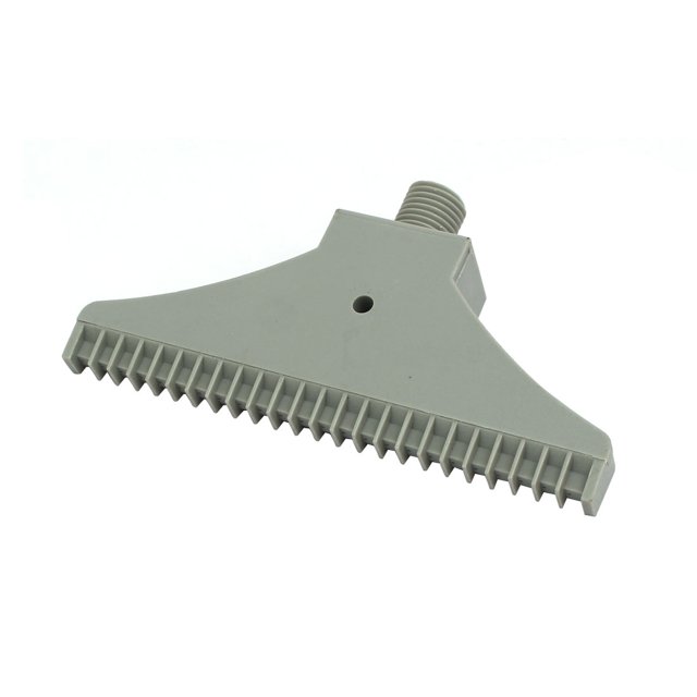 Unique Bargains Filetage Mâle 1/4BSP Largeur 110mm Buse à Jet Plat à Trou Unique Gris