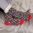thumbnail image 3 of Women's Classic Winter Fleeced Thermal Cabin Crew Slipper Socks, 09 Circle, 1 Pair, 3 of 5