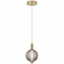 47189-010-Eurofase Lighting-Palmas - 12.2W 1 LED Pendant-10 Inches Tall and 6 Inches Wide-Gold Finish