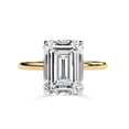 thumbnail image 2 of AFFY IGI Certified Lab Grown Diamond Hidden Halo Solitaire Engagement Rings For Women, Center 9x7mm Emerald Cut Anniversary Wedding Ring 18K Solid Yellow Gold F-G, VS-SI Quality (2.60 Cttw)-7.5, 2 of 6