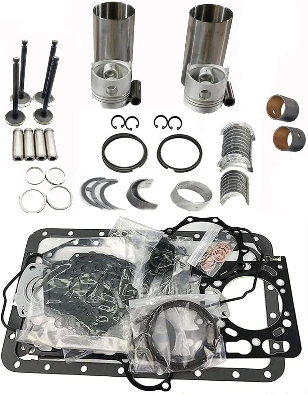 Seapple Overhaul Rebuild Kits with Liners Compatible with Kubota Z751