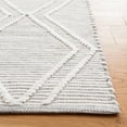 thumbnail image 5 of SAFAVIEH Kilim Meryll Diamond Polyester Area Rug, Grey/Ivory, 5' x 8', 5 of 10