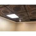 thumbnail image 4 of 225-Steampunk 2 ft. x 2 ft. PVC Glue-up or Lay-in Ceiling Tile in Antique Copper (4 Sq.ft) - 1 Piece, 4 of 5