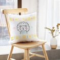 thumbnail image 5 of LALILO Throw Pillow Covers Shirt Kids With Doodle Cute Baby Lion Cushion Cover 18" x 18", 2 Pack, 5 of 6