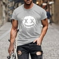 thumbnail image 1 of Blusas y camisas de manga corta y cuello redondo para hombre. Blusas/camisetas de manga corta con cuello redondo y estampado de Halloween para hombre. Blusa para hombre., 1 of 5