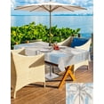 thumbnail image 5 of nqOlkjepod Blue Gray Palm Tree Outdoor Tablecloth with Umbrella Hole & Zipper, Vintage Summer Botanical Rectangle Table Cover 54x80 Inch, Dining Waterproof Table Cloth Protector for Patio/Party, 5 of 7