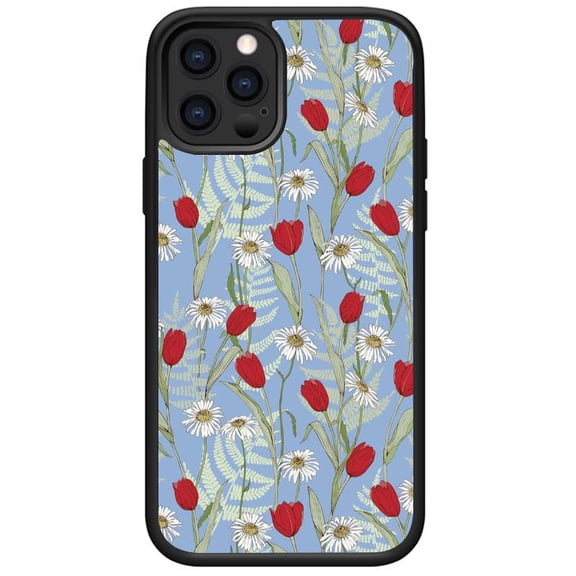 Compatible with iPhone 11 Pro case Soft TPU Glossy Flower Pattern Phone Case for Women and Girls