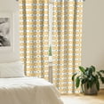 thumbnail image 2 of Ambesonne Yellow and White Curtains, Stripes Dots, Pair of 28"x84", Almond Green Apricot, 2 of 5