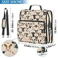 thumbnail image 3 of Zipper Binder Cute Cow 1.5 Inch Binder Folder Bag with Shoulder Strap and Handle, 3 of 8