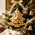 thumbnail image 4 of Christmas Tree Ornament Metal Hanging Craft Xmas Gifts Tree Hanging Craft Collectible DIY Pendant for Home Party Decor Personalized Holiday Gift for Xmas Tree, 4 of 6