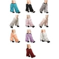 thumbnail image 4 of Fuzzy Plush Leg Warmers for Women Multipurpose Furry Boot Toppers Cuffs Elastic Leg Gaiters Stockings for Cold Weather, 4 of 9