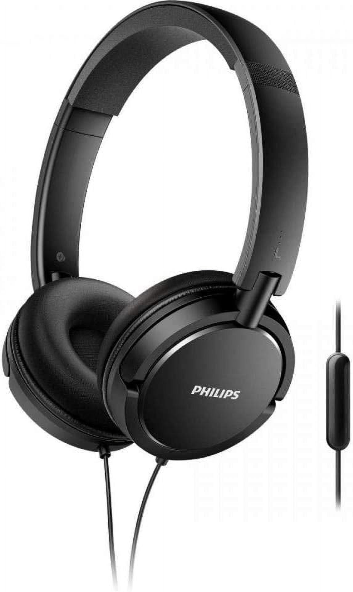 Philips BASS+ SHB3075BK - Headphones with mic - on-ear Philips BASS+ SHB3075BK - Headphones with mic - on-ear