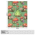 thumbnail image 4 of Nawypu Cute Green Frog Mushroom Blanket, Flannel Blanket Soft and Cozy, Frog Gifts for Adult Kids Teens, Frog Mushroom Throw Blanket for Nap Bed Sofa Chair Home Decor, 4 of 6
