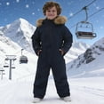 thumbnail image 2 of REDARER Boys Ski Snowsuit Insulated Windproof Romper for Winter Outdoor Ice Skating Warm Playwear,6-7 Years, 2 of 4