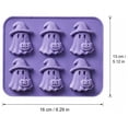 thumbnail image 3 of Eolstice Halloween Ghost Pumpkin Silicone Mold, 2-in-1 Ice Mold Tray and Dessert Baking Pan, Mini Ghost Chocolate Candy Mould, 3 of 6