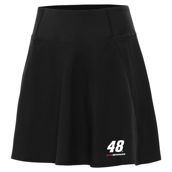 Women's Antigua  Black Alex Bowman Chip Skort