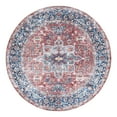 thumbnail image 3 of Unique Loom Yara Collection Area Rug - Sunil (7' 10" Round Rust Red/Ivory), 3 of 7