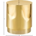 thumbnail image 7 of Meridian Furniture Jazzy Gold Stainless Steel Drum End Table, 7 of 7