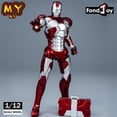 thumbnail image 4 of Kit de modelos Marvel Iron Man MK5 de Fondjoy original, Infinity Saga 1/12, figura de acción de ensamblaje Ironman MK5, juguete para niños articulado en ABS y movible, 4 of 5