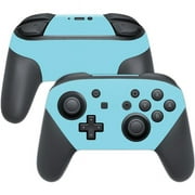 Skin Decal Wrap Compatible With Nintendo Switch Pro Controller Solid Baby Blue