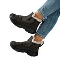 thumbnail image 2 of Willtoo Women's fashionable short boots - thick-soled round-toe snow boots - with artificial plush lining and PU sole - suitable for daily wear and outdoor use, 2 of 5