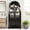 Black, variant on DTTRA 71" Tall Arched Kitchen Pantry Cabinet with Adjustable Shelves & Tempered Glass Door, Black