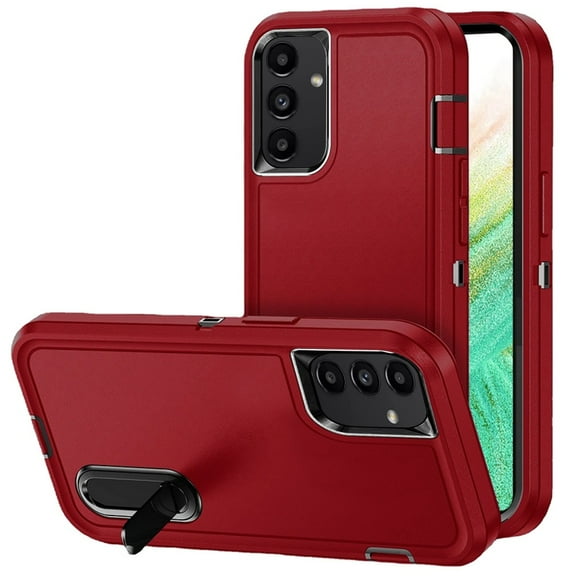For Samsung A54 Case Heavy-Duty 3in1 Tough Phone Cover with Built-in Stand
